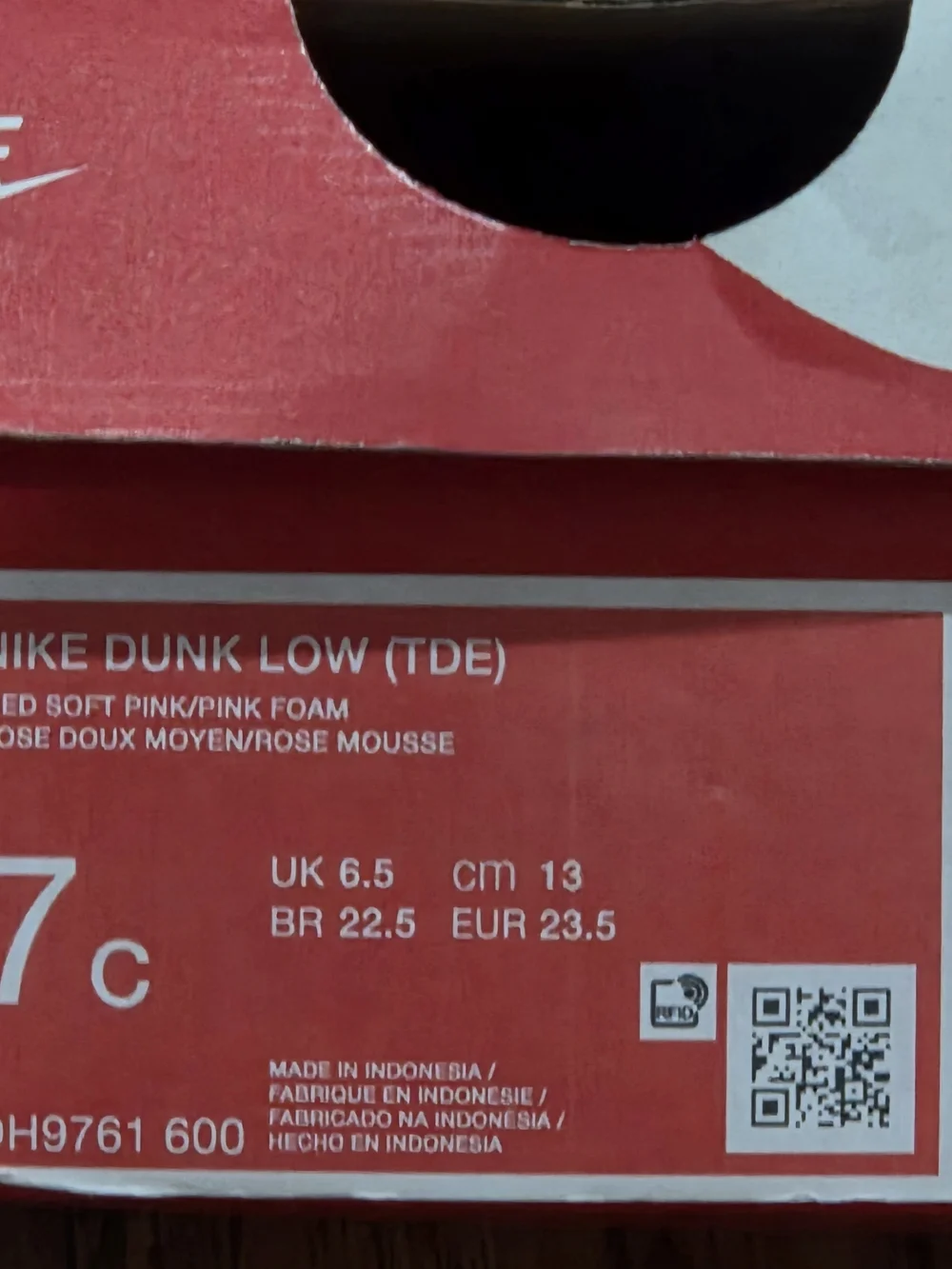 Nike Toddlers Dunk Low Medium Soft Pink/Hyper Pink/Pink Foam Sneakers-Size 7c